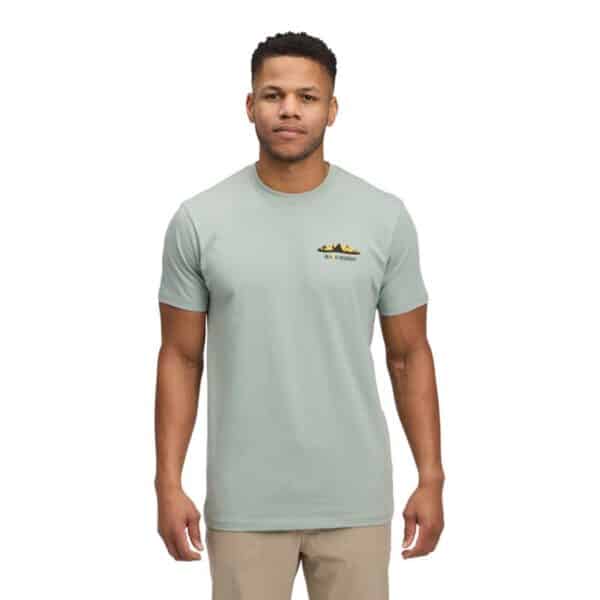 AR000278þM MOUNTAINSCAPE SS TEE-Agave-Black diamond